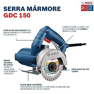 Serra Mármore 127V. Titan 1500W GDC150 - Bosch