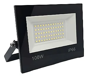 Refletor Led SMD Slim 100W Branco Frio 100C-BF - Delta