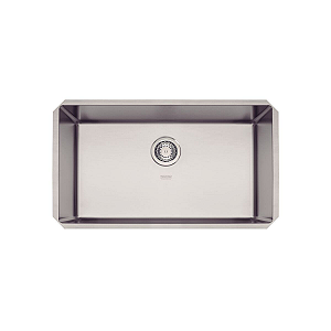 Cuba de embutir Tramontina Design Collection Quadrum Undermount em Aço Inox com Acabamento Acetinado 70 U 70x40 cm
