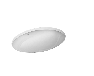 Cuba Oval de Embutir 40cm Branco Gelo Deca
