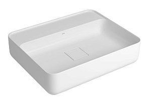 Cuba Retangular de Apoio 50cm Branco Slim - Deca