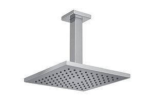 Chuveiro com Tubo de Teto 20cm Cromado Quadrado - Deca