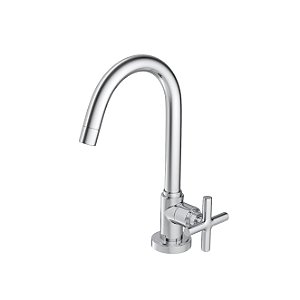 Torneira de Mesa Bica Alta para Lavatório Cromado Duna Clássica - Deca