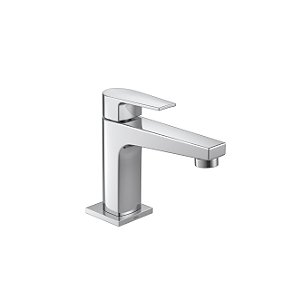 Torneira de Mesa Bica Baixa para Lavatório Cromado Level - Deca