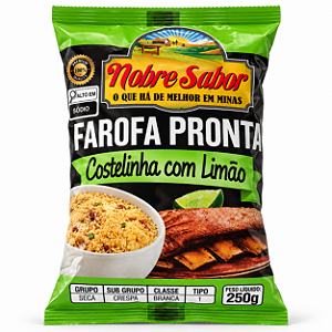 FAROFA PRONTA SABOR COSTELINHA COM LIMÃO - 250G