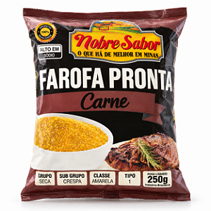 FAROFA PRONTA SABOR CARNE -250G