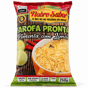 FAROFA PRONTA SABOR PIMENTA COM LIMÃO - 250G