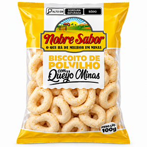 BISCOITO DE POLVILHO SABOR QUEIJO MINAS - 100G