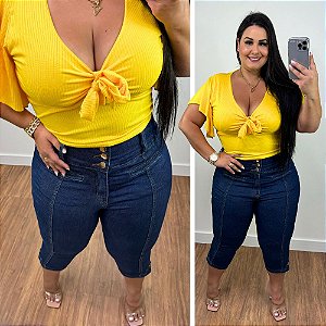 Macaquinho Princesa Pink Plus Size - Belíssima 48 - Belissima48