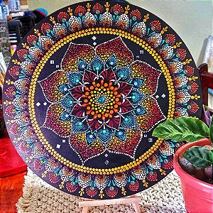 Mandala pontilhismo 35cm