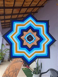 Mandala de lã 35cm