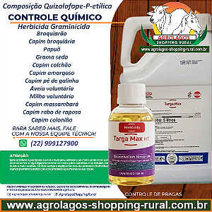 Herbicida Graminicida Targa Max Fracionado 100ml - Composição Quizalofope-P-etílico