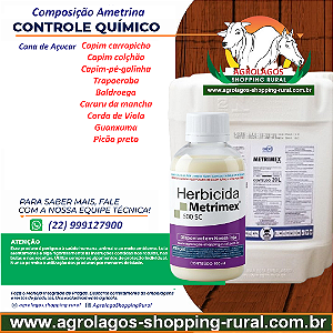 Herbicida Metrimex 500 Fracionado 100 ml - Composição Ametrina