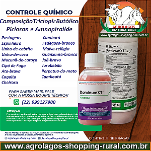 Herbicida Dominum xt Fracionado 100 ml - Composição Picloram, Aminopiralide e Triclopir