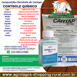 Fungicida Cartap br 500 Fracionado 100 gr - Composição Cloridrato de Cartape