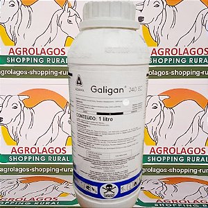 Herbicida Galigan fracionado 1 Litro - Composição Oxifluorfem Seletivo Café Cana, Cebola, Citros, Arroz Irrigado e Algodão