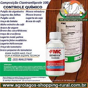 Inseticida de Contato Benevia Fracionado 100 ml - Composição Ciantraniliprole 100