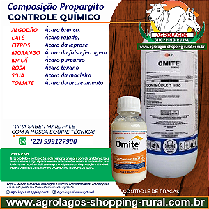 Acaricida Omite 720 Fracionado 100 ml - Composição Propargito