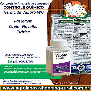 Herbicida Vaboro WG Fracionado 100 g - Composição Imazapir e Imazapique