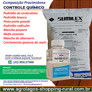 Fungicida Sumilex 500 WP Fracionado 100 gr - Composição Procimidona