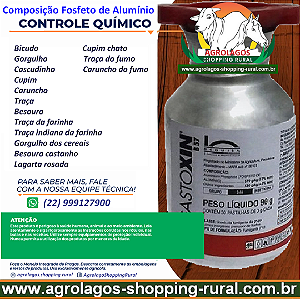 Inseticida Gastoxin 90 g - Composição Fosfeto de alumínio