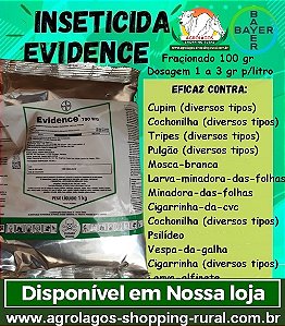 Inseticida Evidence 700 - frasco 100 gr - Composição Imidacloprido