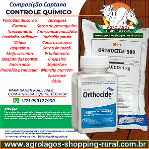 Fungicida Orthocide 500 Fracionado 100 gr - Composição Captana