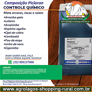 Herbicida Padron 5 Litros - Mata Arvores, Tocos e Raízes Picloran