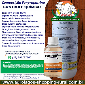 Acaricida Sumirody 300 Fracionado 100 ml - Composição Fenpropatrina