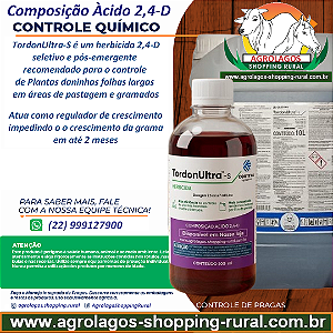Tordon Ultra herbicida 500 ml - Ácido 2,4-D Mata Folhas Largas e regulador de crescimento