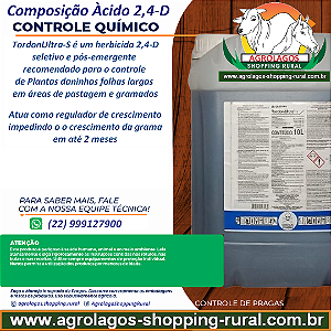 herbicida Tordon Ultra 10 Litros 2,4-D - Mata Mato Folhas Largas e regulador de crescimento