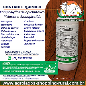 Herbicida Dominum xt 1 Litro - Picloram, Aminopiralide e Triclopir
