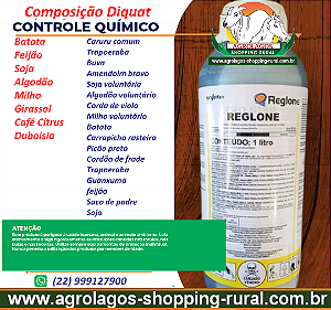 Herbicida Reglone 1 Litro - Diquat Similar Paraquat