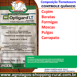 Inseticida Optigard LT 20gr - Composição Tiametoxam
