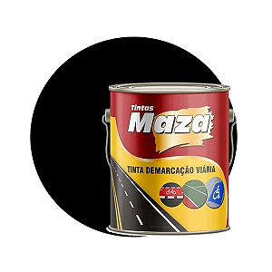 Maza Demarcacao Acrilica Preto 3,6l