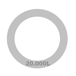 Disco de identificação Capacidade Tanque 20.000L