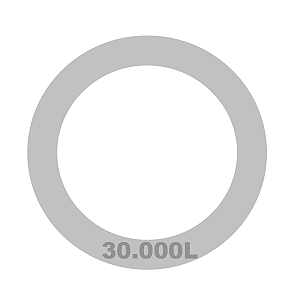 Disco de identificação Capacidade Tanque 30.000L