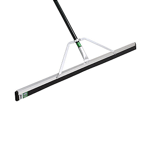 Rodo Aluminio 1Metro+Cabo Plast Preto/Verde 1,40m