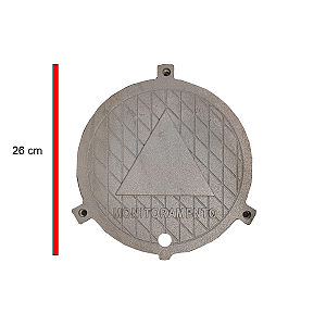 Tampa Camara Calcada Poco De Monitoramento 10"