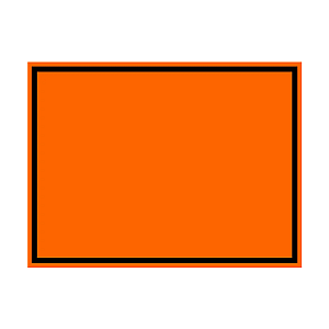 Placa Numerologia - 30 X 40 - 1,50mm - Laranja S/ Numeros