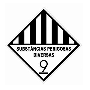 Placa Simbologia - 30 X 30 - 1,50mm - 9 - Subst Perigosa Diver