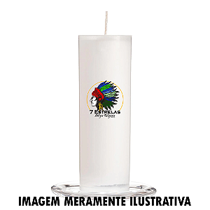 Vela 7 dias - Branca unidade