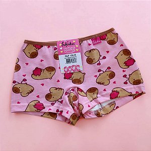 Calcinha Boxer Infantil Estampada malha Cotton