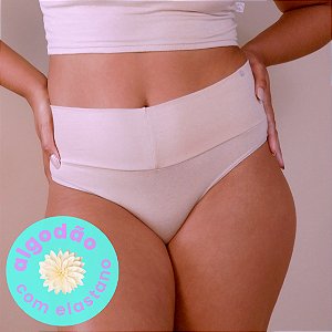 Calcinha Diana Cós Fio Duplo Alto Cotton