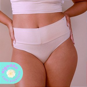 Calcinha Diana Cós Duplo Super Alto Algodão com Elastano