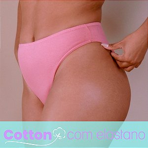 Tanga Alta Clássica Elástico Embutido