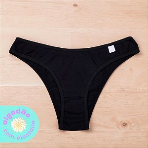 Tanga Cintura Baixa Algodão com Elastano