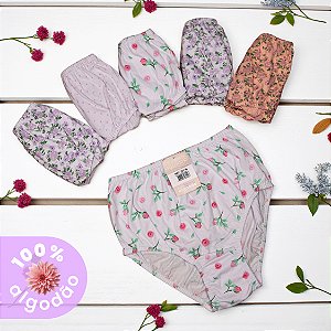 Kit com 6 Calçolas Estampadas 100% Algodão