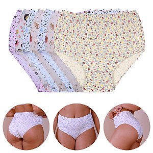 Kit com 6 Calçolas Estampadas 100% Algodão