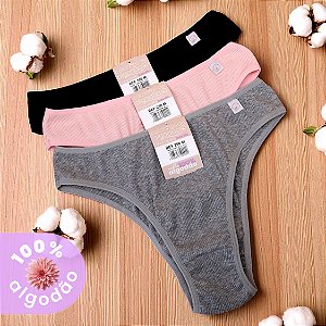 Tanga Canelada Alice 100% Algodão